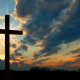 Cross and sunset